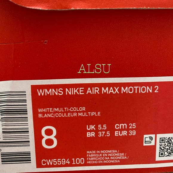 Nike Air Max Motion 2 White Women’s Sneakers - Picture 12 of 12